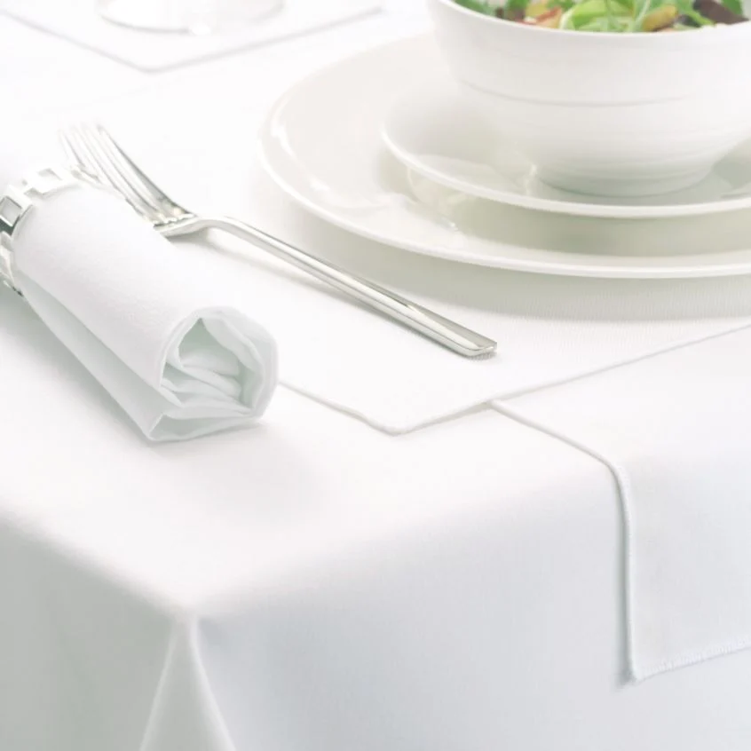 Pristine White Tablecloth
